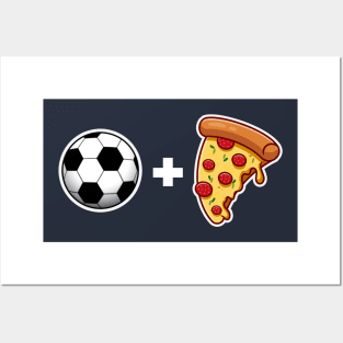 Football and Pizza lovers Posters and Art